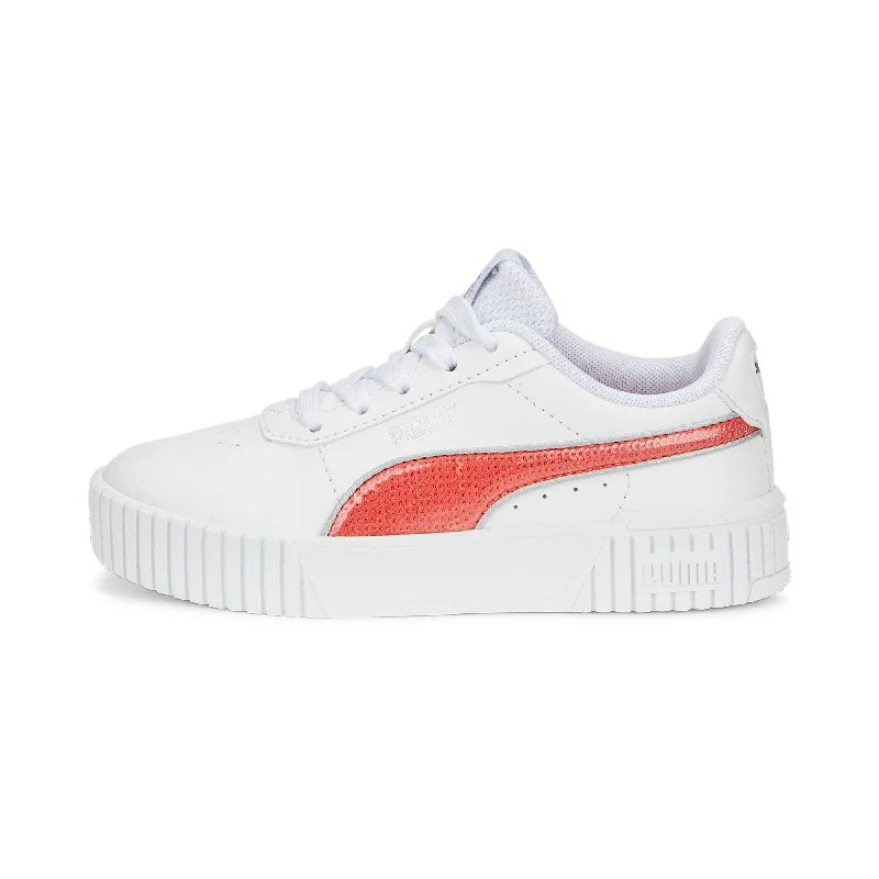 PUMA Little Kids Girls' Carina 2.0 Glitzy Shoes Two - Tone Shoe Design  