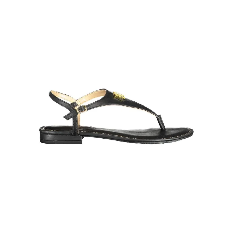 Ralph Lauren  Leather Women's Sandal Rubber - Sole Plimsoll Look  