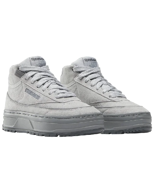 Reebok Club C Geo Mid Suede Sneaker Tassel Driving Shoe Look 