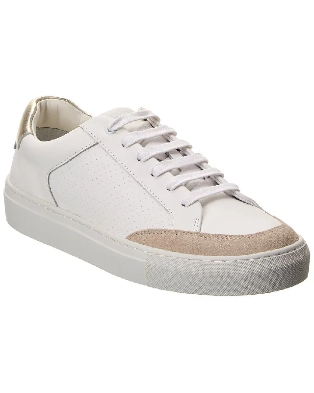 Reiss Ashley Leather Suede Sneaker Smart - Shoe Functionality Style  