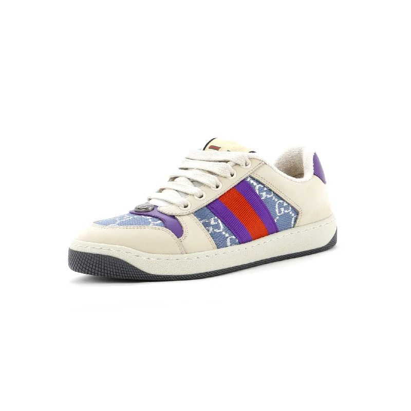 Screener Sneakers Fabric and Leather Comfortable Derby Style  