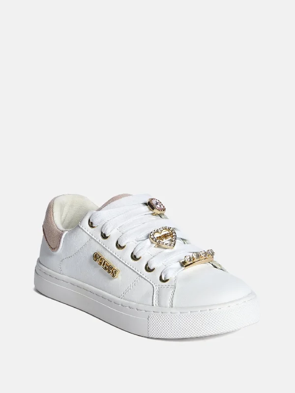Shaye Charm Sneakers Edwardian Shoe Look  