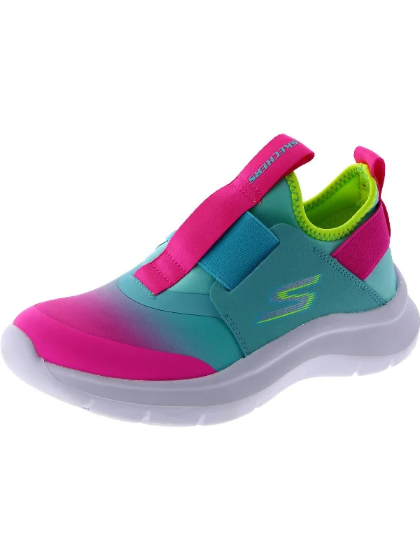Sketch Fast Girls Little Kid Slip-On Running Shoes Loose - Fit Slipper Style  