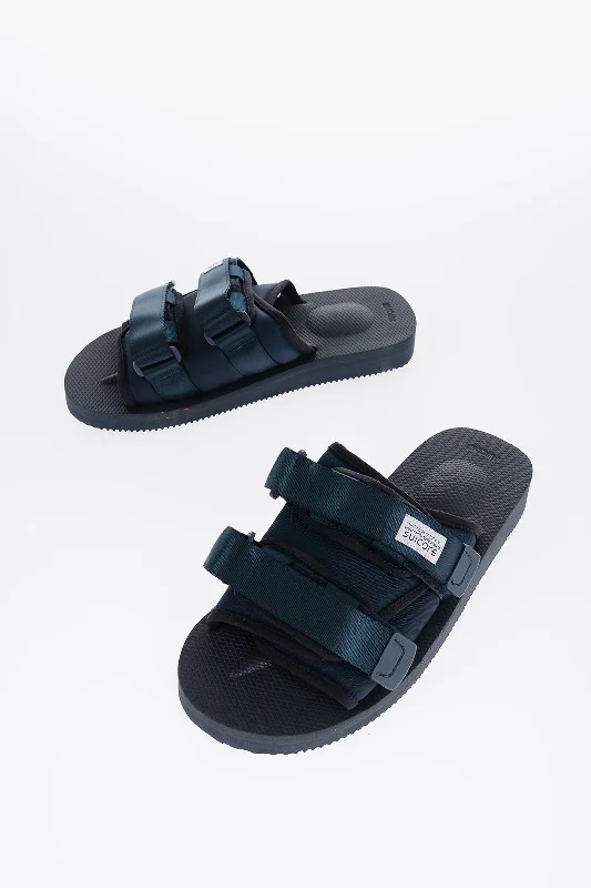 Suicoke Solid Color Sandals With Touch Strap Closure Chunky Platform Sneaker Style  