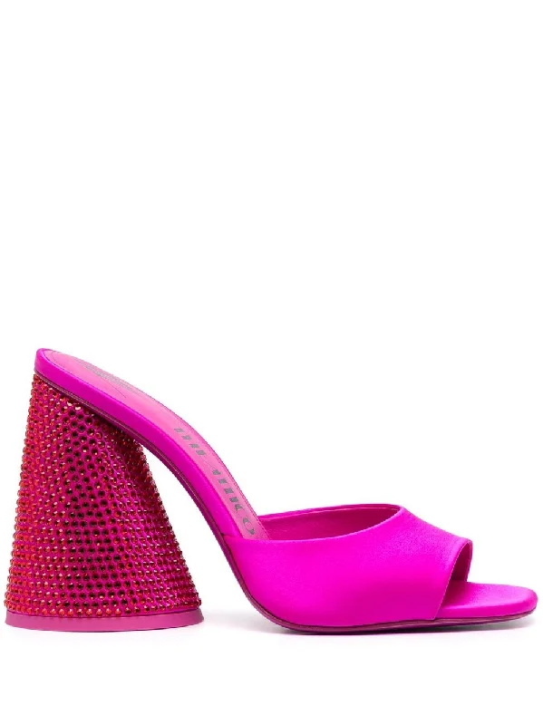 The Attico Women's Sandals pink Rubber - Sole Plimsoll Look  