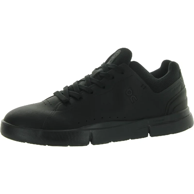 The Roger Advantage Womens Faux Leather Lace Up Casual and Fashion Sneakers Monochromatic Shoe Look  