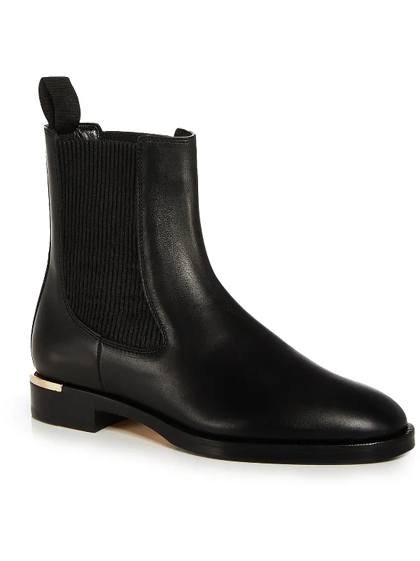 Thessaly 20 Womens Leather Short Chelsea Boots Desert Boot Utility Style  