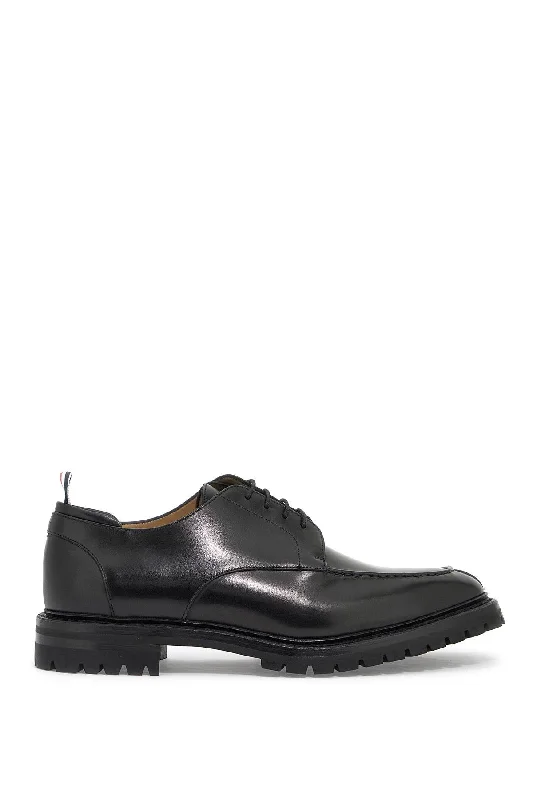 Thom Browne Derby Apron Stitch In Pelle Liscia Rubber - Sole Plimsoll Look  