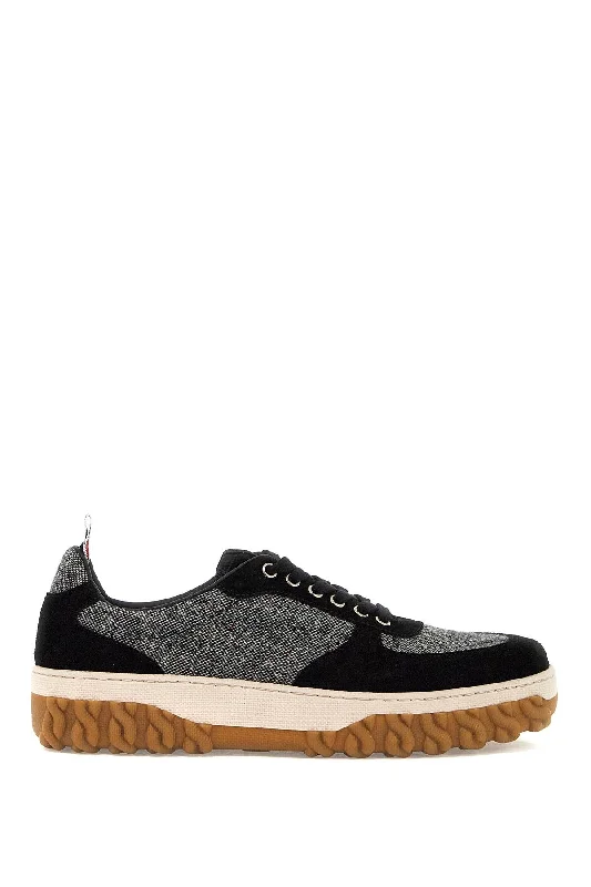 Thom Browne Tweed Letterman Sne Moccasin Soft - Sole Style  
