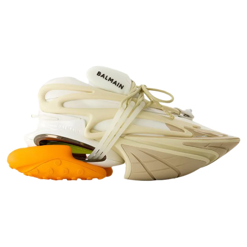 Unicorn Sneakers - Balmain - Leather - White Memory - Foam Slipper Look  