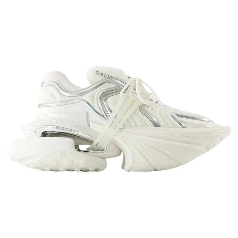 Unicorn Wave Sneakers - Balmain - Leather - White Slide Sandal Beach Style  