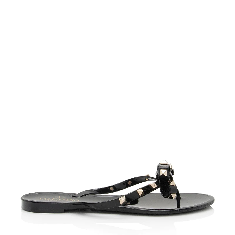 Valentino Rockstud Jelly Bow Sandals Hiking Boot Durability Style  