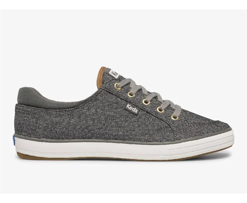 Women Center Ii Speckled Sneaker In Grey Comfortable Derby Style  