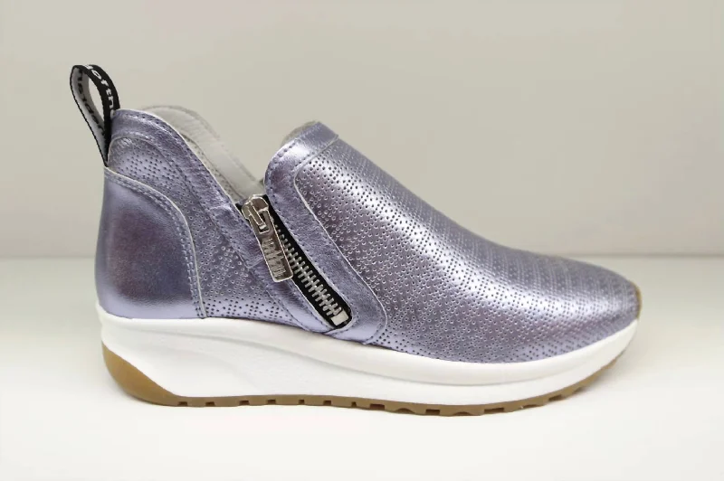 Women's Chaz Vaddia Shoes In Blue Metallic Patchwork Shoe Aesthetic  