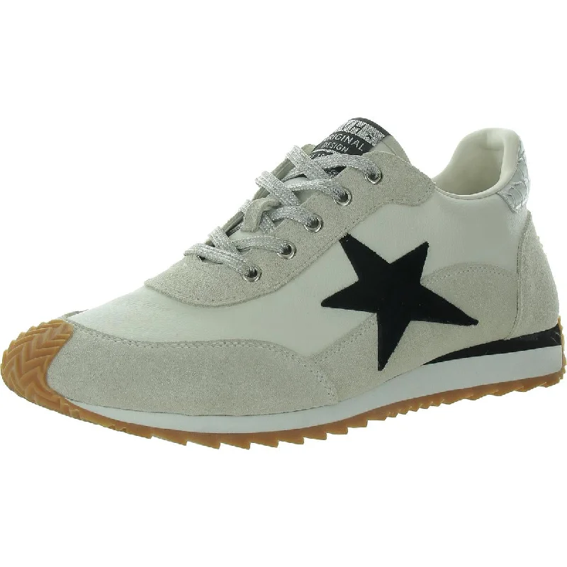 Womens Faux Leather Fitness Casual And Fashion Sneakers Neon - Accent Sneaker Look  
