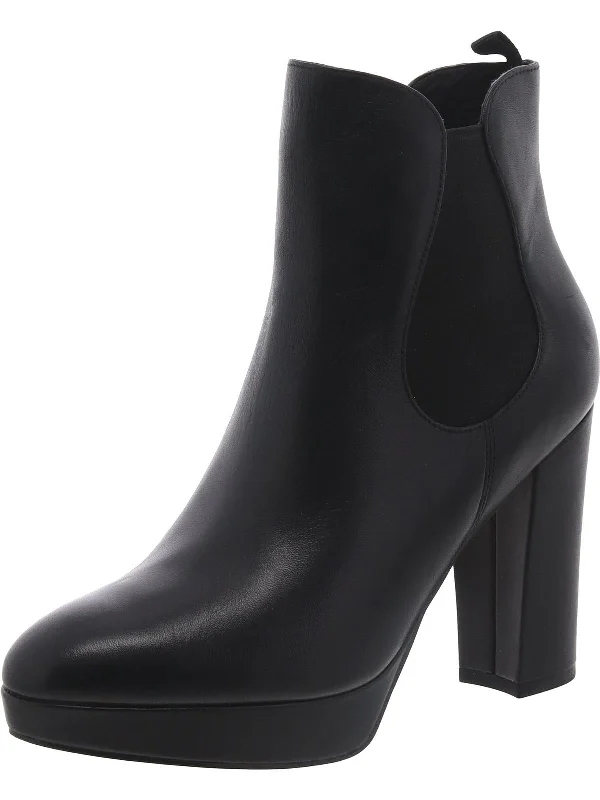Womens Faux Leather Pull On Ankle Boots Lightweight Tennis Sneaker Look  