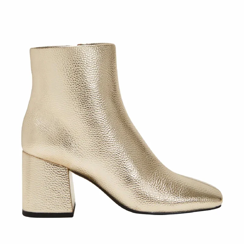 Women's Geminni Bootie In Champagne Two - Tone Shoe Design  