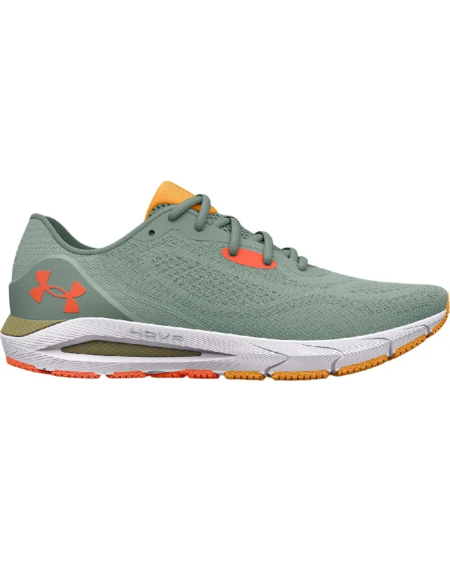 Women's Hovr Sonic 5 Running - Medium Width In Green Paisley Print Shoe Design  