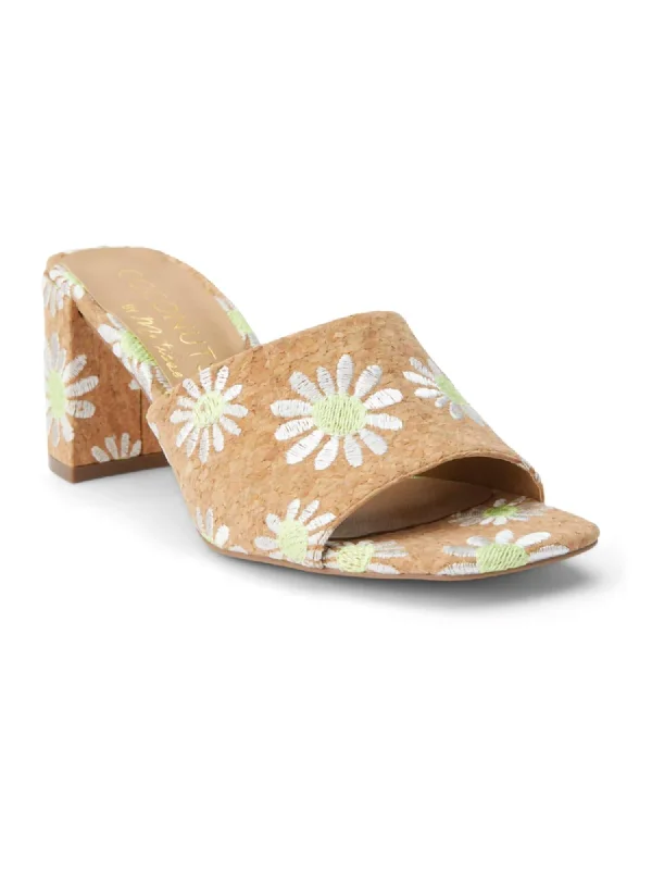 Women's Kristin Heeled Sandals In White Daisy Lightweight Tennis Sneaker Look  