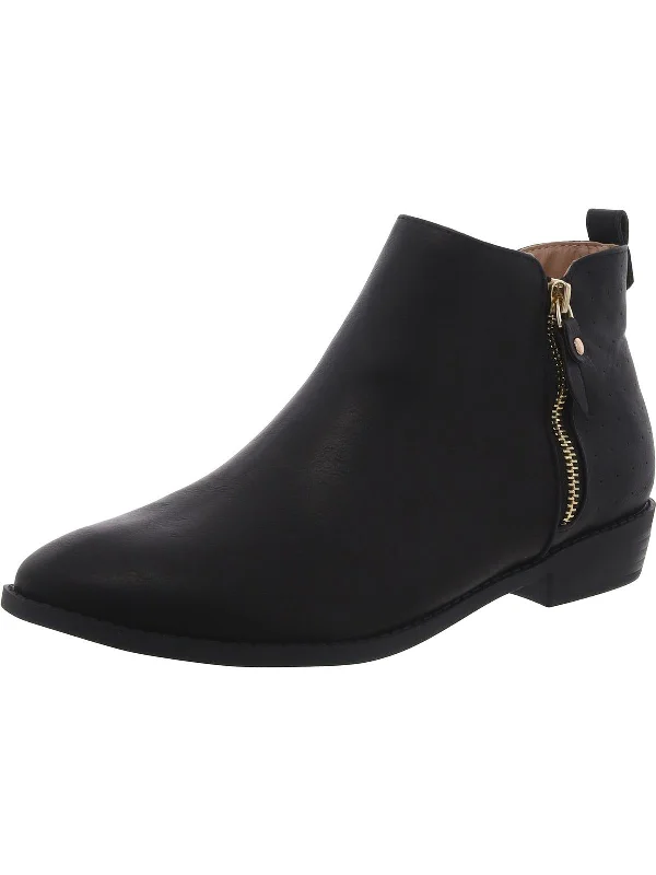 Womens Leather Comfort Insole Ankle Boots Camouflage Print Boot Style  