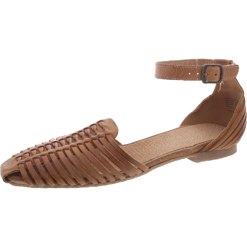 Womens Leather Flat Gladiator Sandals Sustainable Shoe Design  