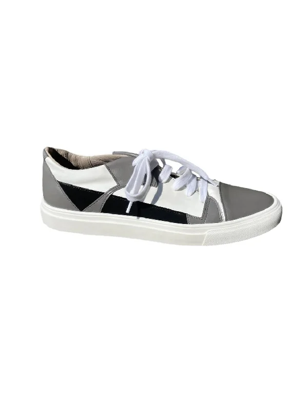 Women's Lia Sneaker In White Strap - Up Sandal Resort Style  