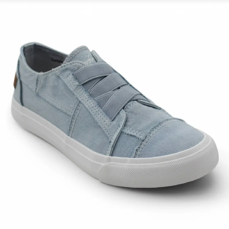 Women's Marley Sneaker In Sky Washed Canvas Skateboarding Sneaker Style  