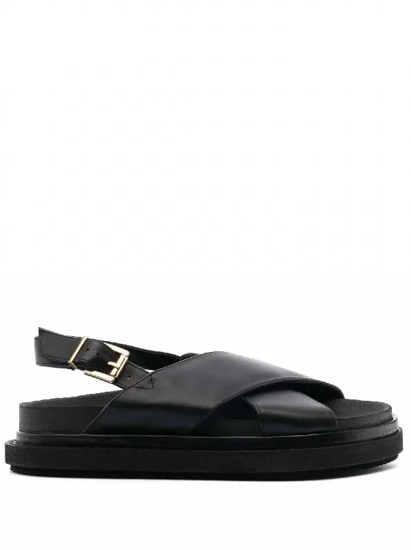 Women's Marshmallow Sandal In Total Black Tassel Driving Shoe Look 