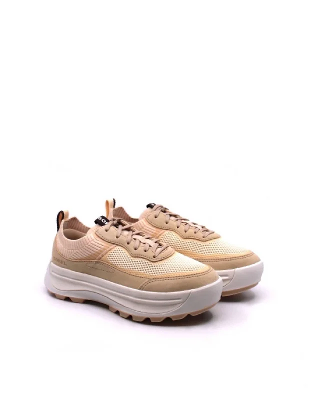 Women's Ona 503 Knit Low Sneaker In White Peach/nova Sand Artisan - Crafted Loafer Style  