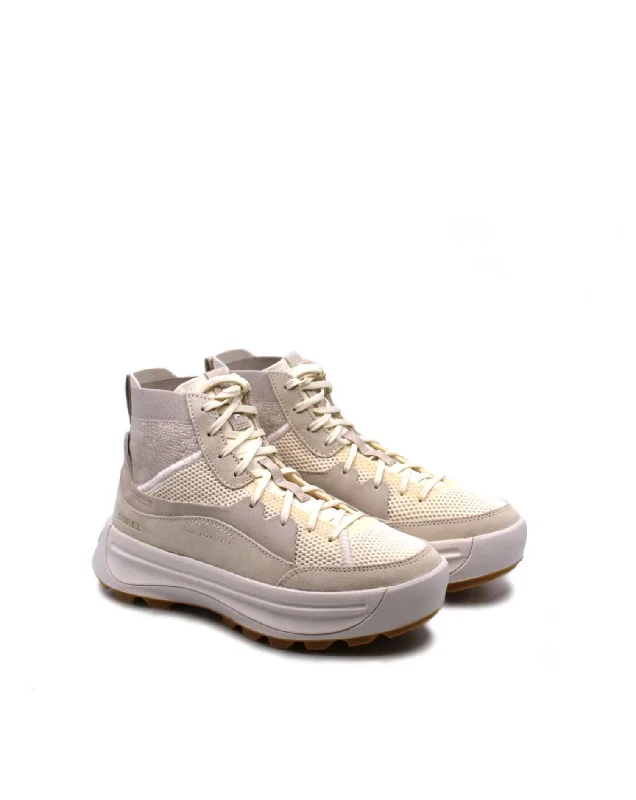 Women's Ona 503 Knit Mid Sneaker In Chalk/sea Salt Tailored Oxford Style 
