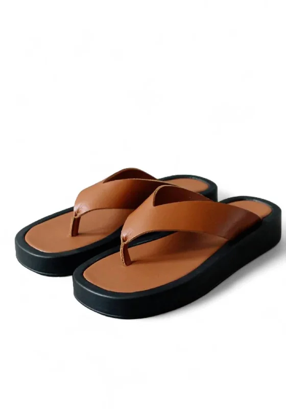 Women's Overcast Sandal In Tan Business Monk Strap Style  