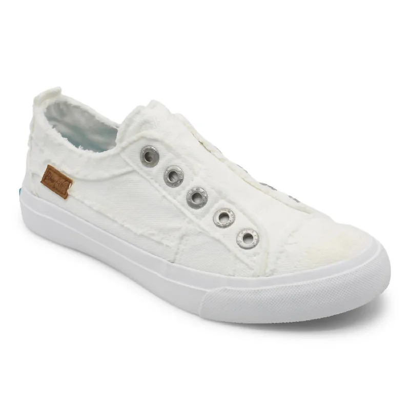 Women's Play Sneaker In White Smoked Victorian - Era Boot Style  
