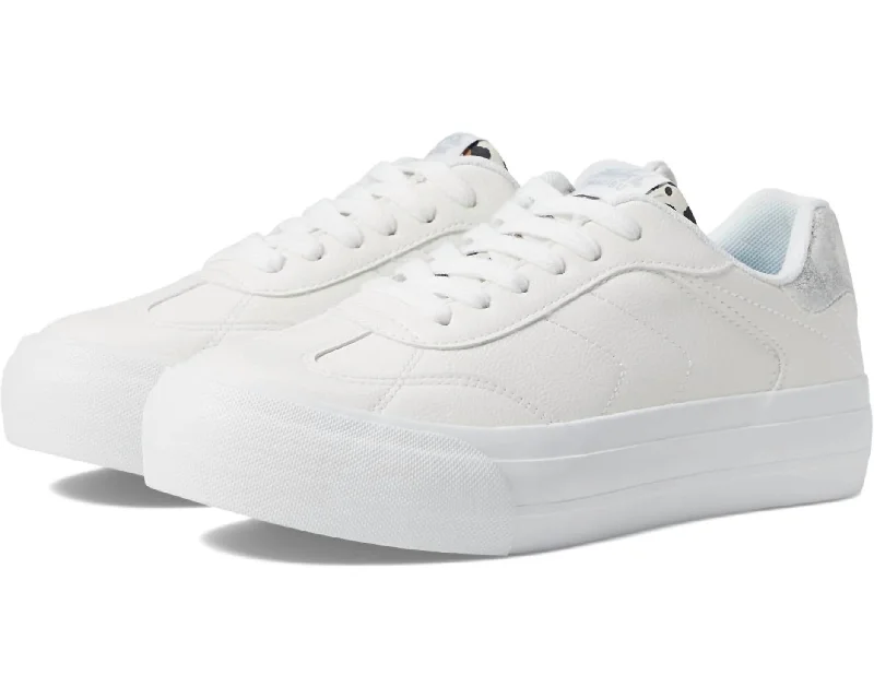 Women's Smash Sneaker In White Ella/reese/off White Panthera Two - Tone Shoe Design  