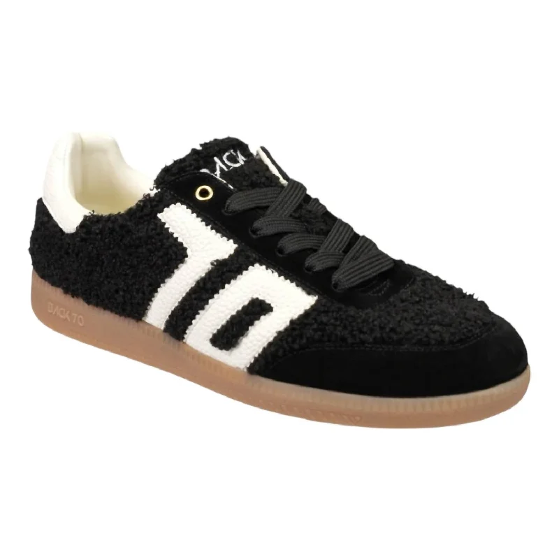 Women's Teddy Shoes In Black Hemp - Material Shoe Style  