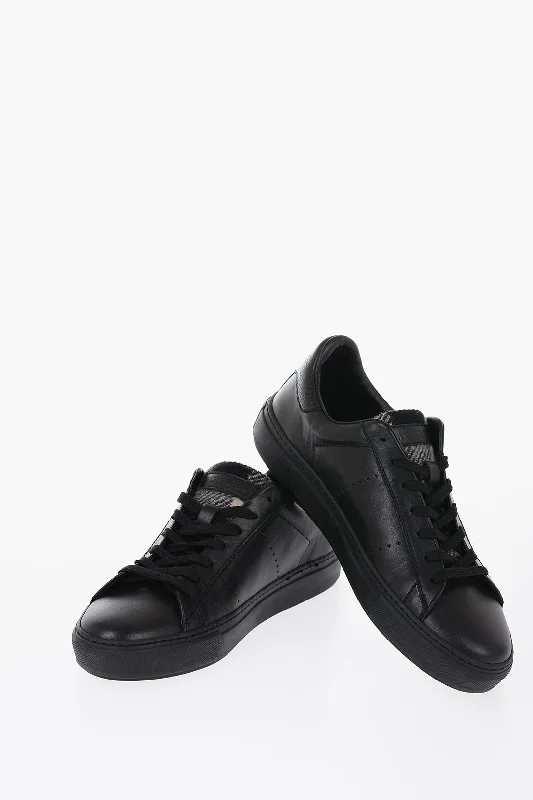 Woolrich Leather ALL AROUND Low-Top Sneakers with Textured Leather de Lightweight Tennis Sneaker Look Woolrich Leather ALL AROUND Low-Top Sneakers with Textured Leather de Lightweight Tennis Sneaker Look