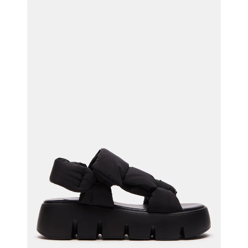 Xandra Black Lightweight Tennis Sneaker Look  
