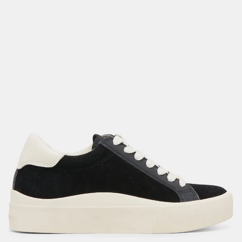 Zayn 360 Sneakers Onyx Suede Retro Plimsoll Style  