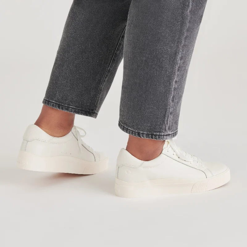 Zayn 360 Sneakers White Leather Two - Tone Shoe Design  