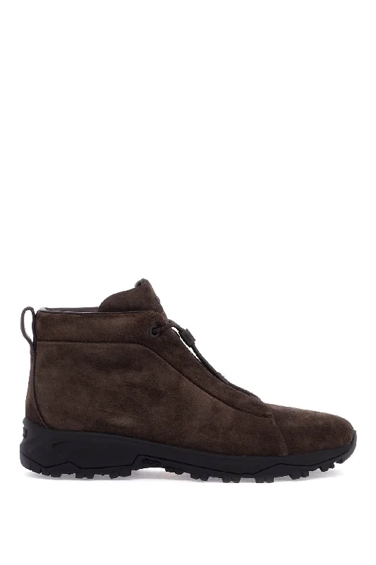 Zegna High-Top Triple Stitch Sneakers Loose - Fit Slipper Style  
