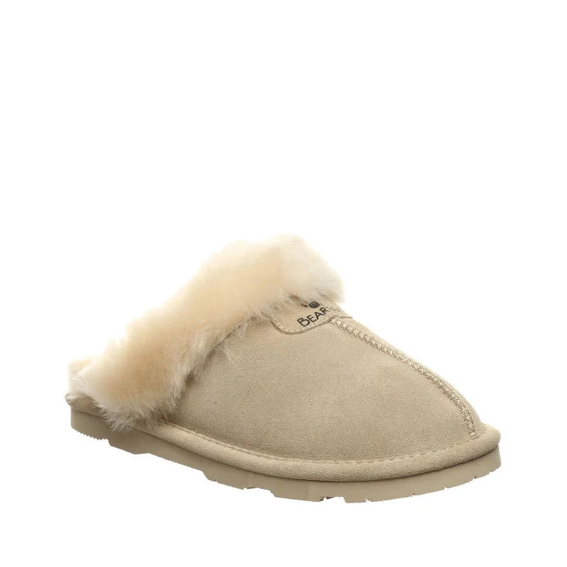 Women's Shoes Bearpaw LOKI II Scuff Suede Slippers 671W OAT