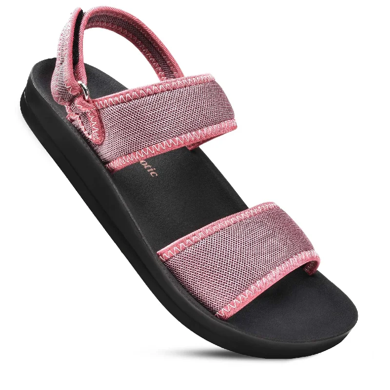 Aerothotic - Alaska Dual Strap Slingback Distressed Leather Shoe Style  