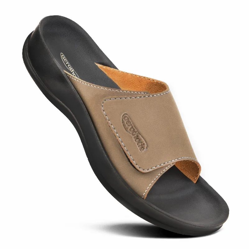 Aerothotic - Doris Open Toe Arch Support Women’s Slide Sandals Skateboarding Sneaker Style  