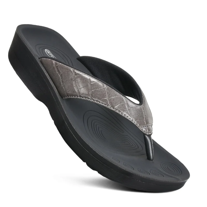 Aerothotic - Felice Women's Flip Flops Sandal Performance Running Sneaker Look  