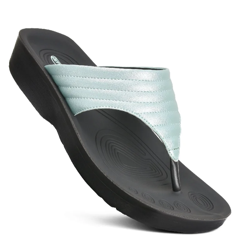 Aerothotic - Mairin Women's Comfortable Sandal Wingtip Oxford Design 