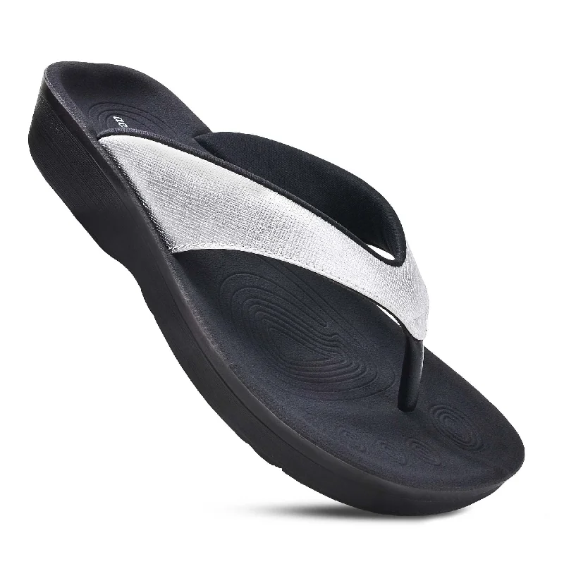 Aerothotic - Matt Gloss Women's Sandal Strap - Up Sandal Resort Style  