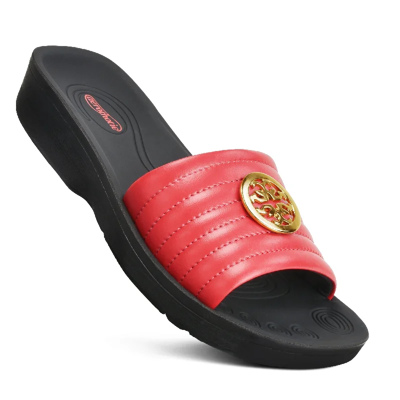 Aerothotic - Otis Orthopedic Casual Slides for Women Neon - Accent Sneaker Look  