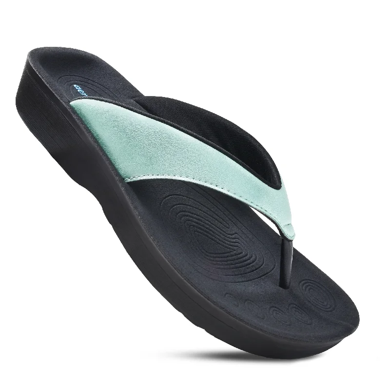 Aerothotic - Pearly Fume Women's Sandal Artisan - Crafted Loafer Style  
