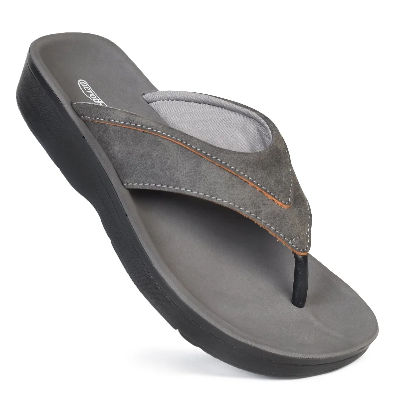 Aerothotic - Tera Casual Comfortable Arch Supportive Women’s Flip Flops Combat - Inspired Military Boot Look  