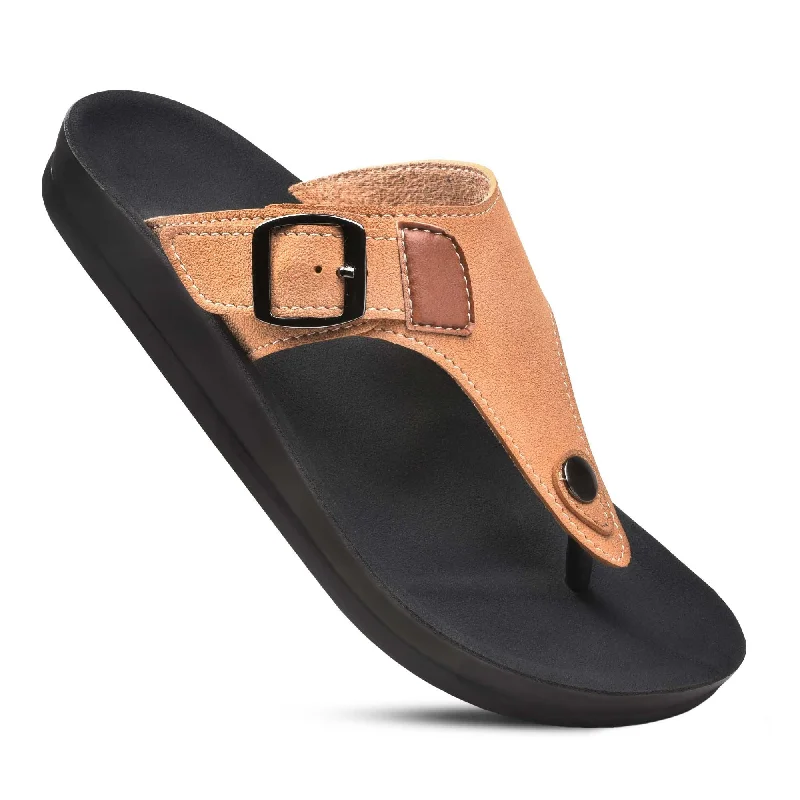 Aerothotic - Trench Thong Sandals Edwardian Shoe Look  