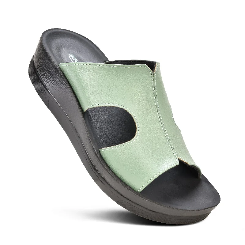 Aerothotic - Wenzel Comfortable Slides for Women Buckle -